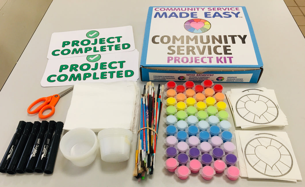 Community Service Project Kit - Paint & Donate Small Mandalas