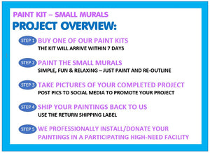Community Service Project Kit - Paint & Donate Small Murals